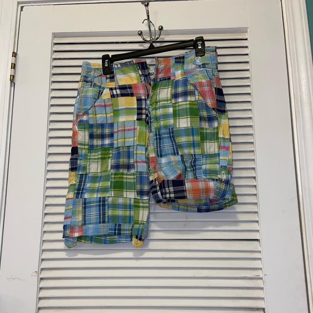 Madras Pattern Bermuda Shorts